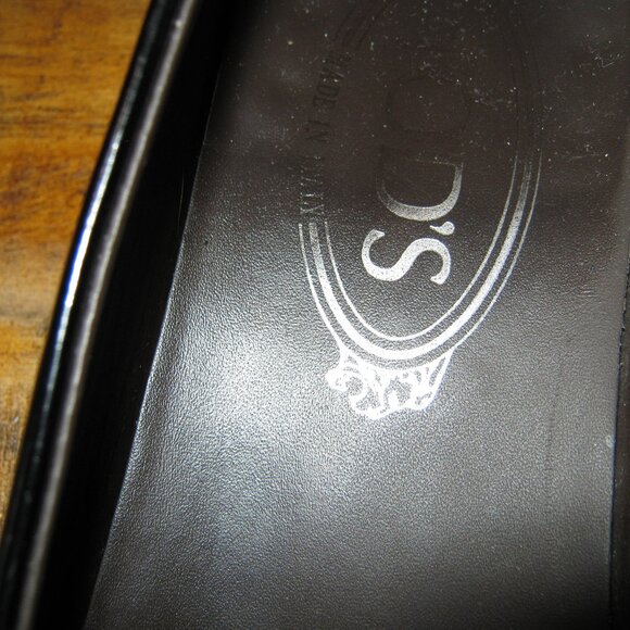 TOD's  Italian Black Leather Loafers - Size 38 Size 8 - Picture 3 of 5